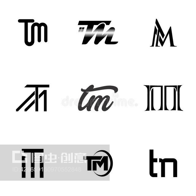 字母商標Letter TM logo